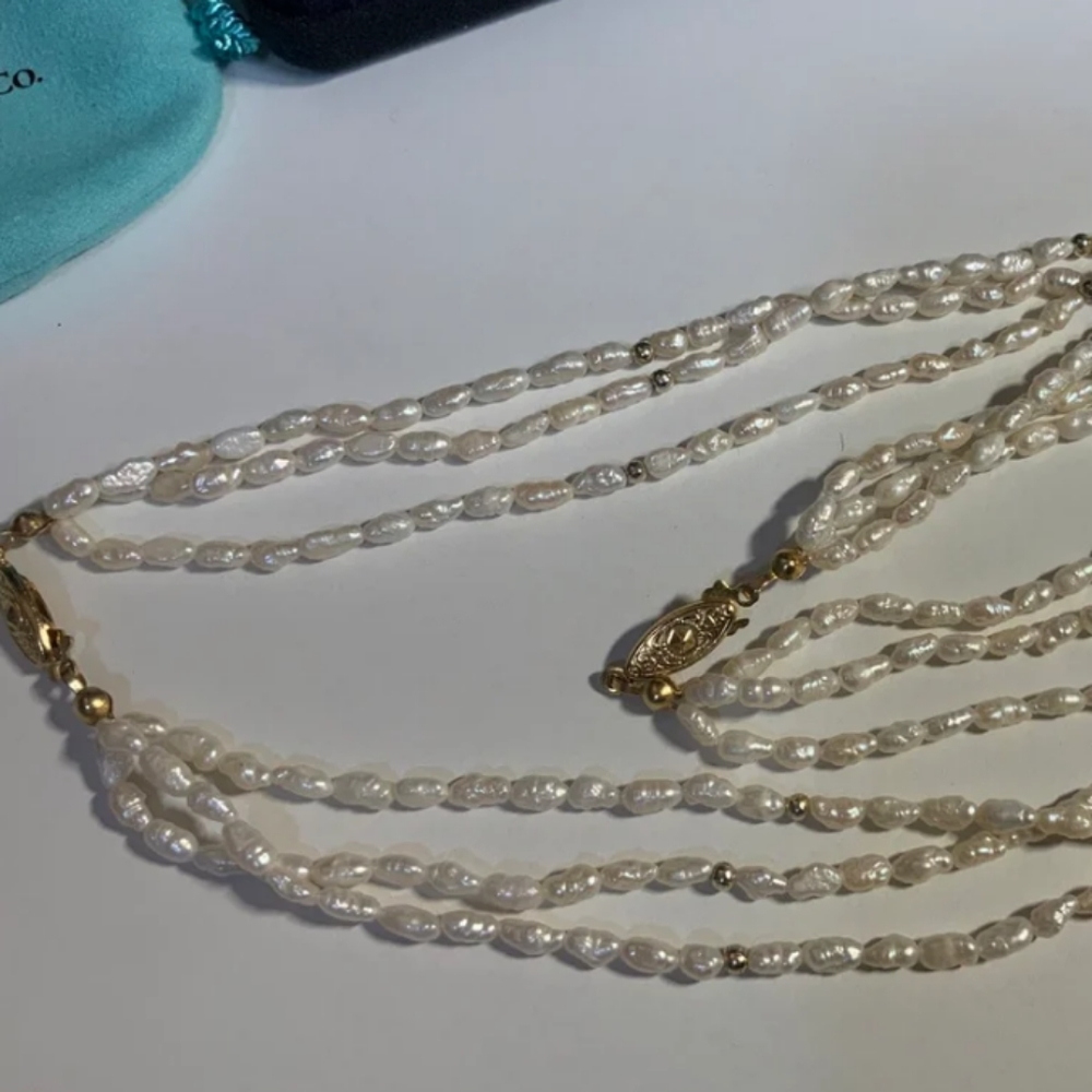 Pearl Bead Gold Set - Picture 3 of 8